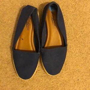 Shoes, flats, canvas material